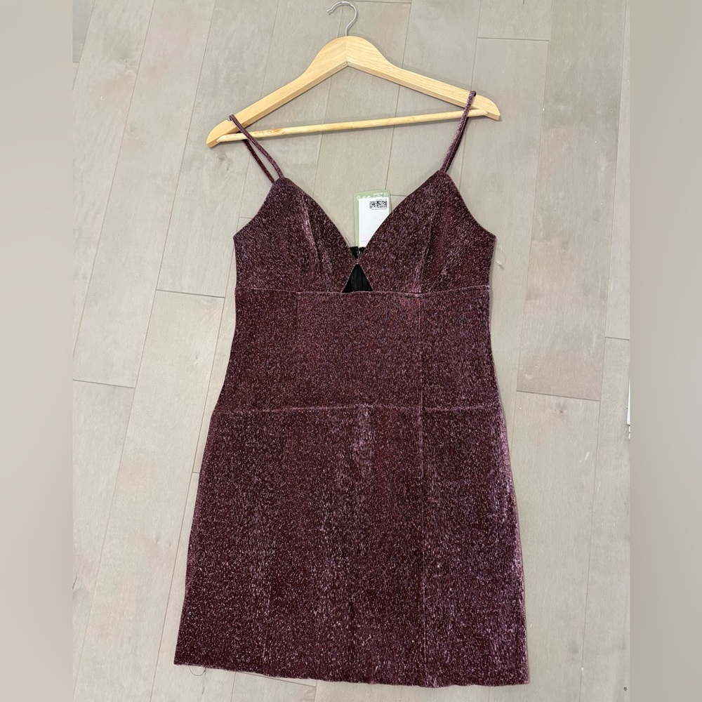 Elegant Burgundy Velvet Dress